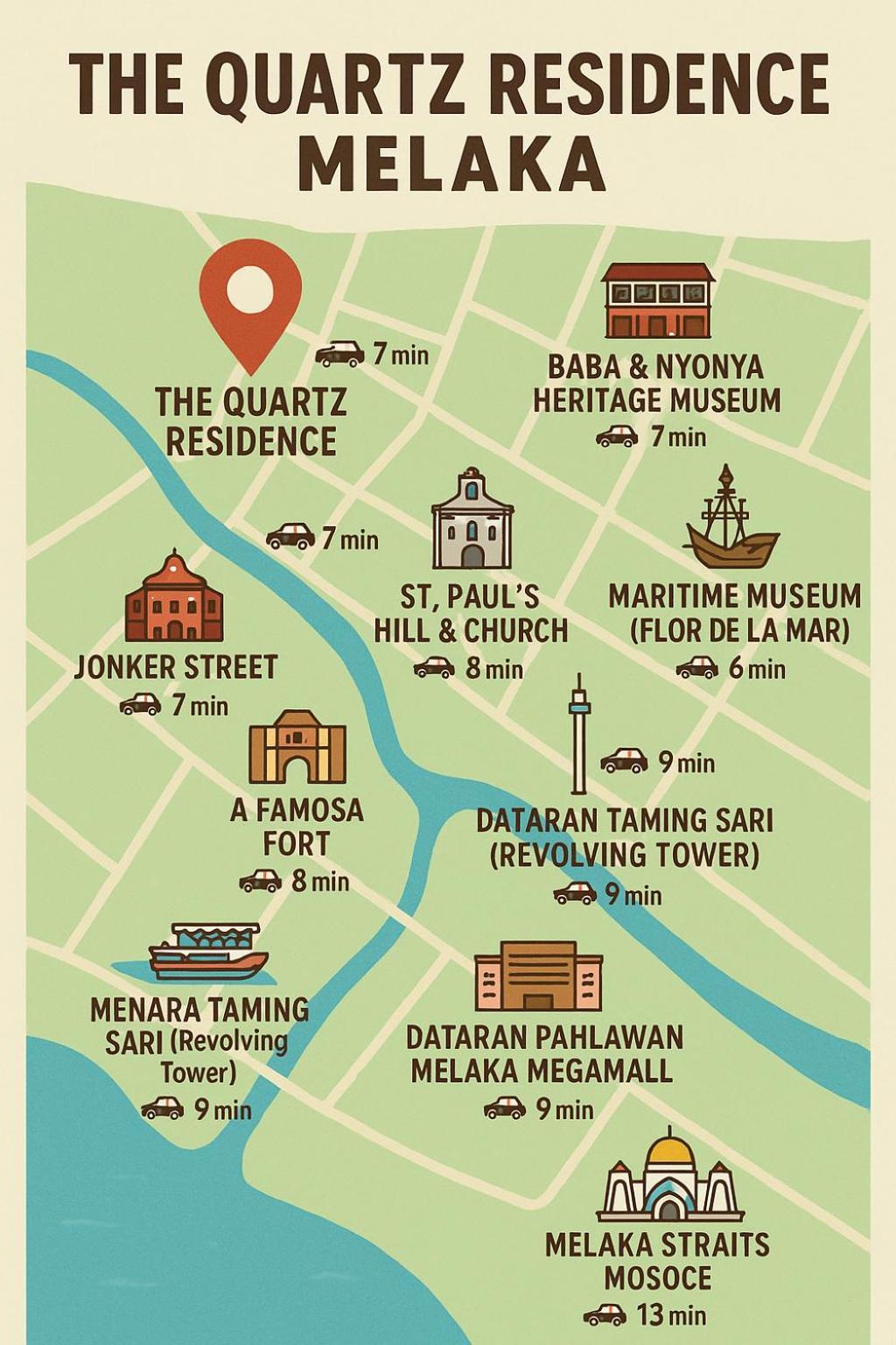 Quartz Residence - Melaka Kültér fotó